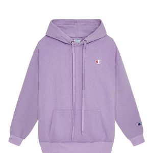 Champion Logo Hoodie In Purple