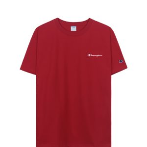 Champion Embroidered Logo T-Shirt In Red