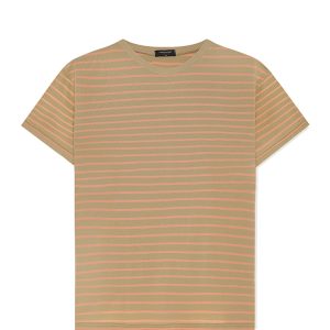 Striped T-Shirt In Brown/Orange