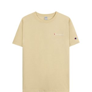 Champion Embroidered Logo T-Shirt In Tan