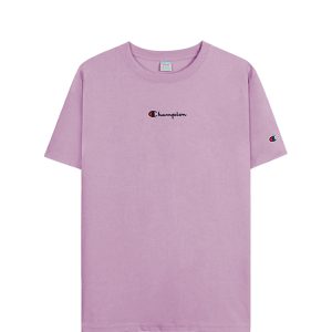 Champion Embroidered Logo In The Middle T-Shirt In Purple
