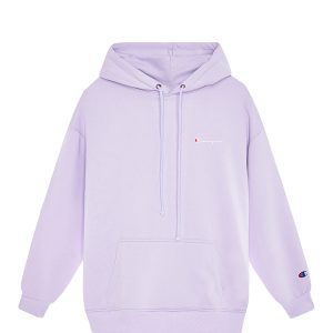 Champion Embroidered Logo Hoodie In Purple 1