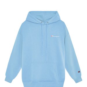 Champion Embroidered Logo Hoodie In Blue
