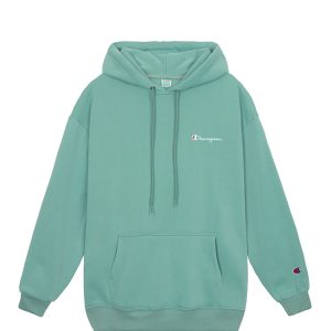 Champion Embroidered Logo Hoodie In Green 1