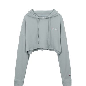 Champion Cropped Cut Off Hood- Fit In Blue