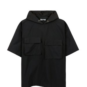 Three Hundred Reflective Hoodie Short Sleeve In Black