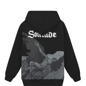 Angel Of Fear Hoodie In Black 1