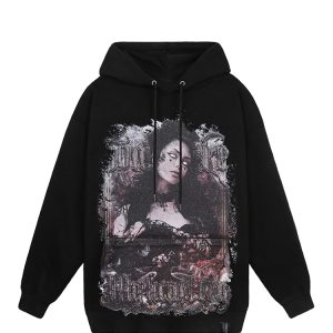 Black Widow Hoodie In Black