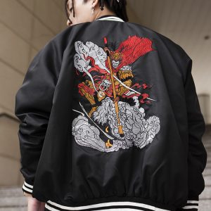 Sun Wukong Sukajan Jacket In Black