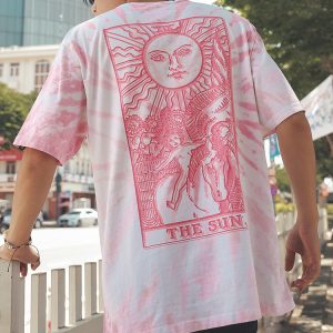 The Sun Tie Dye Pink Tee