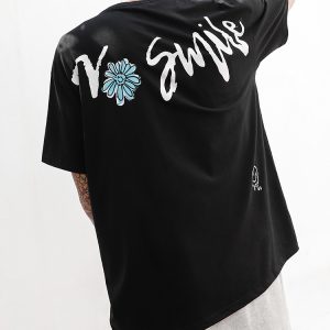 No Smile Tee Black