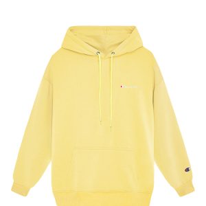 Champion Embroidered Logo Hoodie In Yellow 1