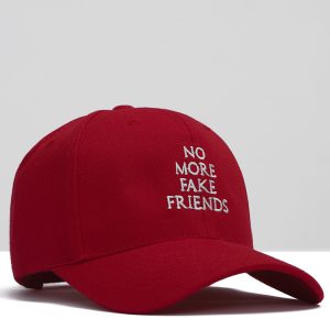 No More Fake Friends Cap In Red