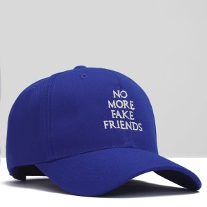 No More Fake Friends Cap In Blue