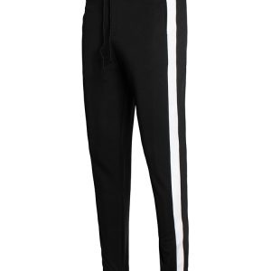 Side Stripe Sweatpants In Black