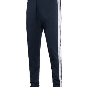 Three Side Stripe Sweatpants In Dark Blue 1
