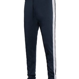 Three Side Stripe Sweatpants In Dark Blue