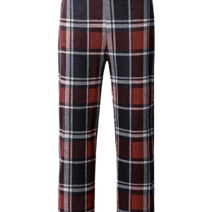 Baggy Caro Pants In Red