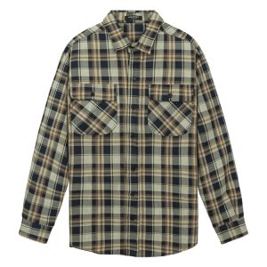 Flannel Shirt In Black Brown