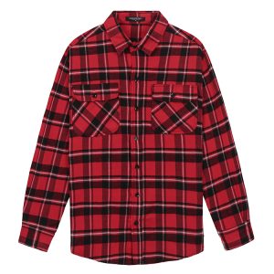Flannel Shirt In Red Black