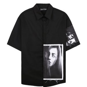 Devil Soul Oversized Shirt In Black