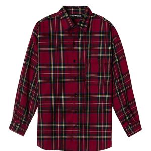 Flannel Shirt In Yellow Red