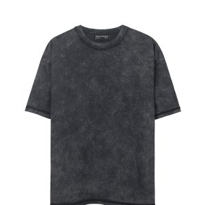 Three Hundred Basic Tee In Acid Washed Grey