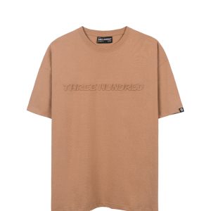 Three Hundred Embossed Big Logo Tee In Brown
