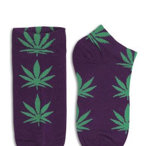 Stay Smokin Shoes Sock In Purple