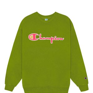 Champion Reverse Weave Sweater In Matcha Green