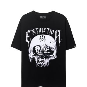 Destroyer Skull Tee In Black