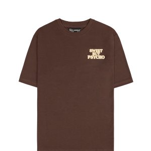 Sweet But Psycho T-Shirt In Brown