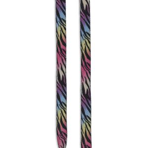 Flat Shoelaces Leopard Multi-Color Printing