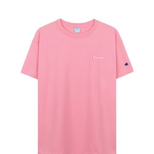 Champion Embroidered Logo T-Shirt In Salmon