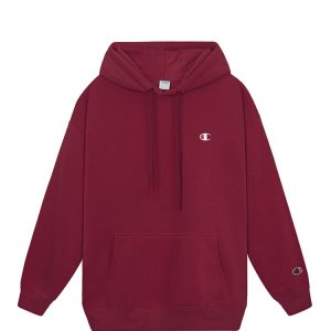 Champion Logo Hoodie In Red