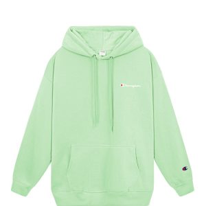 Champion Embroidered Logo Hoodie In Green