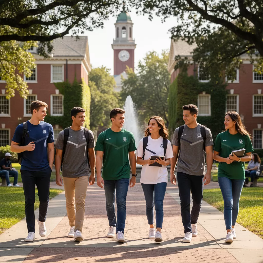 gemini_image_1770606288 Lựa chọn áo thun phù hợp giúp sinh viên tự tin và thoải mái hơn khi đến trường