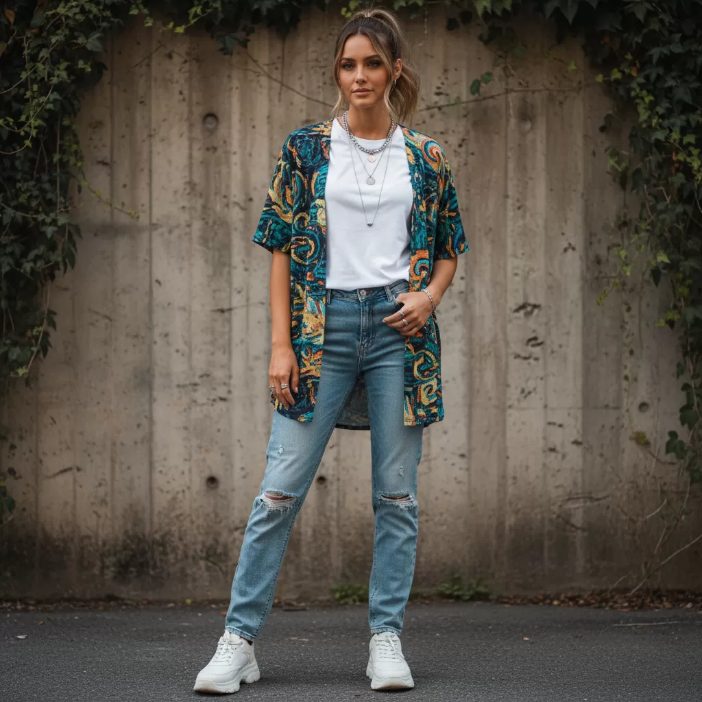 gemini_image_1770606865-1 Sự kết hợp giữa nét tối giản của áo thun basic và sự phá cách của áo thun in hình