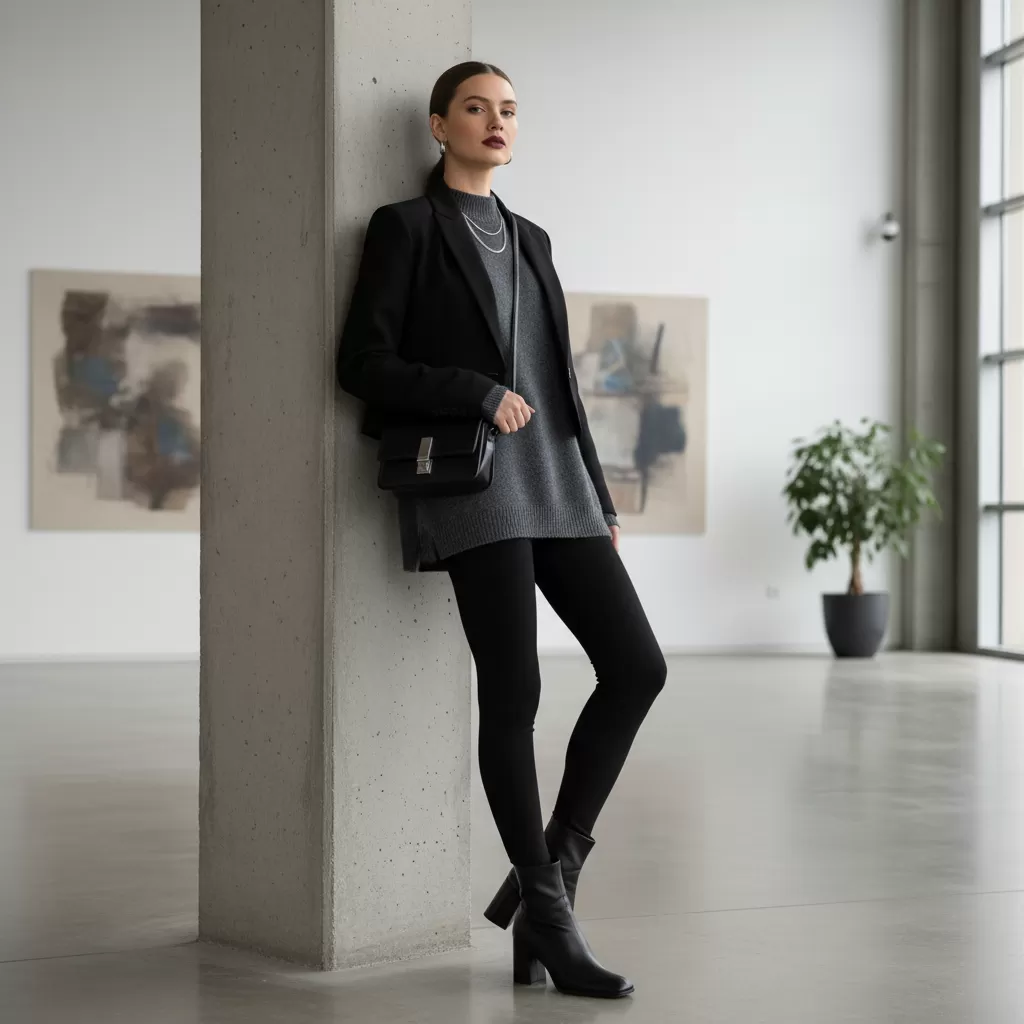 Quần thun đen là món đồ thời trang cơ bản nhưng vô cùng tinh tế và linh hoạt