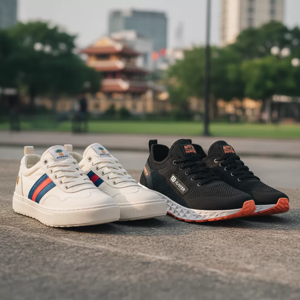 Các thương hiệu nội địa Việt Nam cung cấp nhiều mẫu sneaker chất lượng dưới 1 triệu đồng