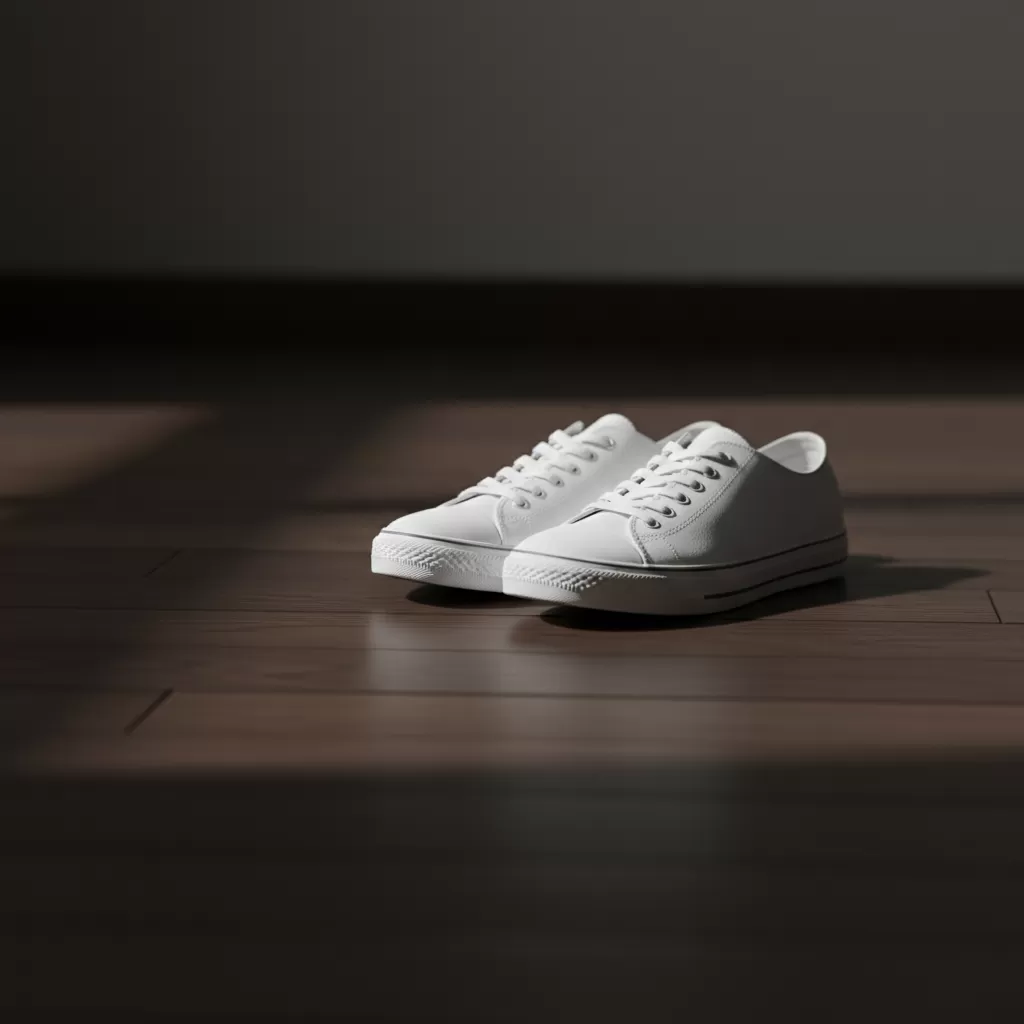 gemini_image_1770614953 Sneaker trắng luôn là món đồ thời trang tinh tế nhưng cần được chăm sóc đúng cách