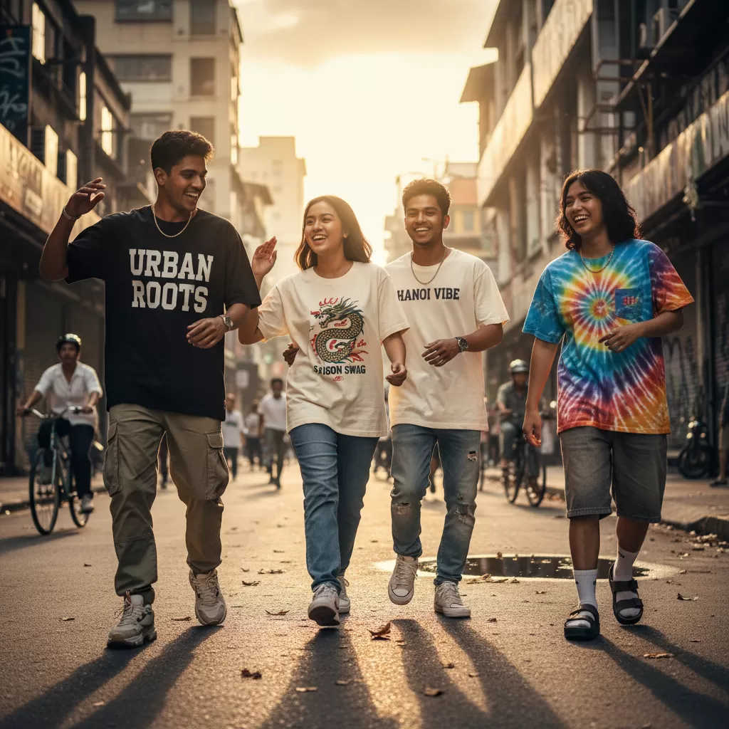 gemini_image_1770619851 Áo thun local brand trở thành biểu tượng thời trang của giới trẻ hiện đại