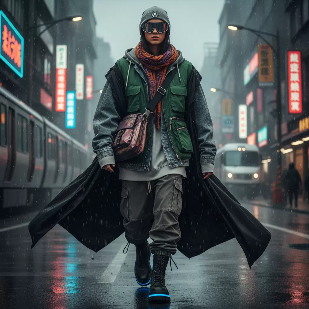 gemini_image_1770621070 Nghệ thuật layering với trang phục oversize tạo nên diện mạo phóng khoáng