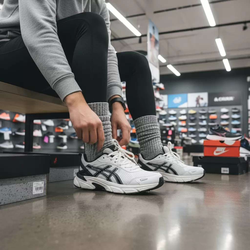 Độ dày của tất ảnh hưởng đáng kể đến việc lựa chọn size giày phù hợp