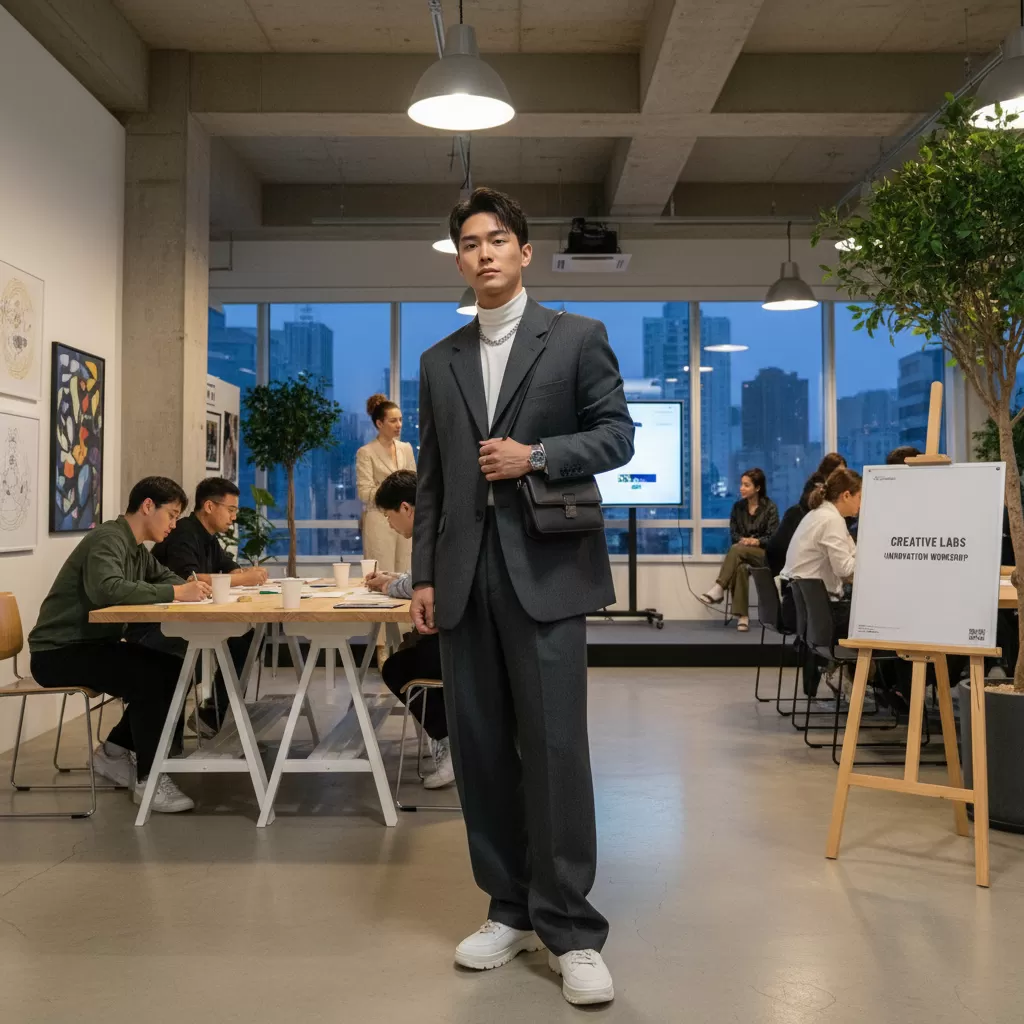 Phong cách streetwear hiện đại mang lại sự tự tin và chuyên nghiệp trong không gian workshop