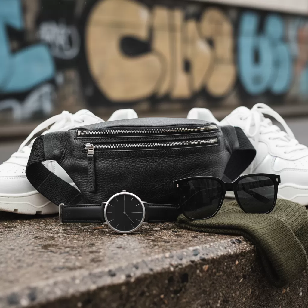 Phụ kiện tinh tế giúp nâng tầm phong cách streetwear khi đi sự kiện