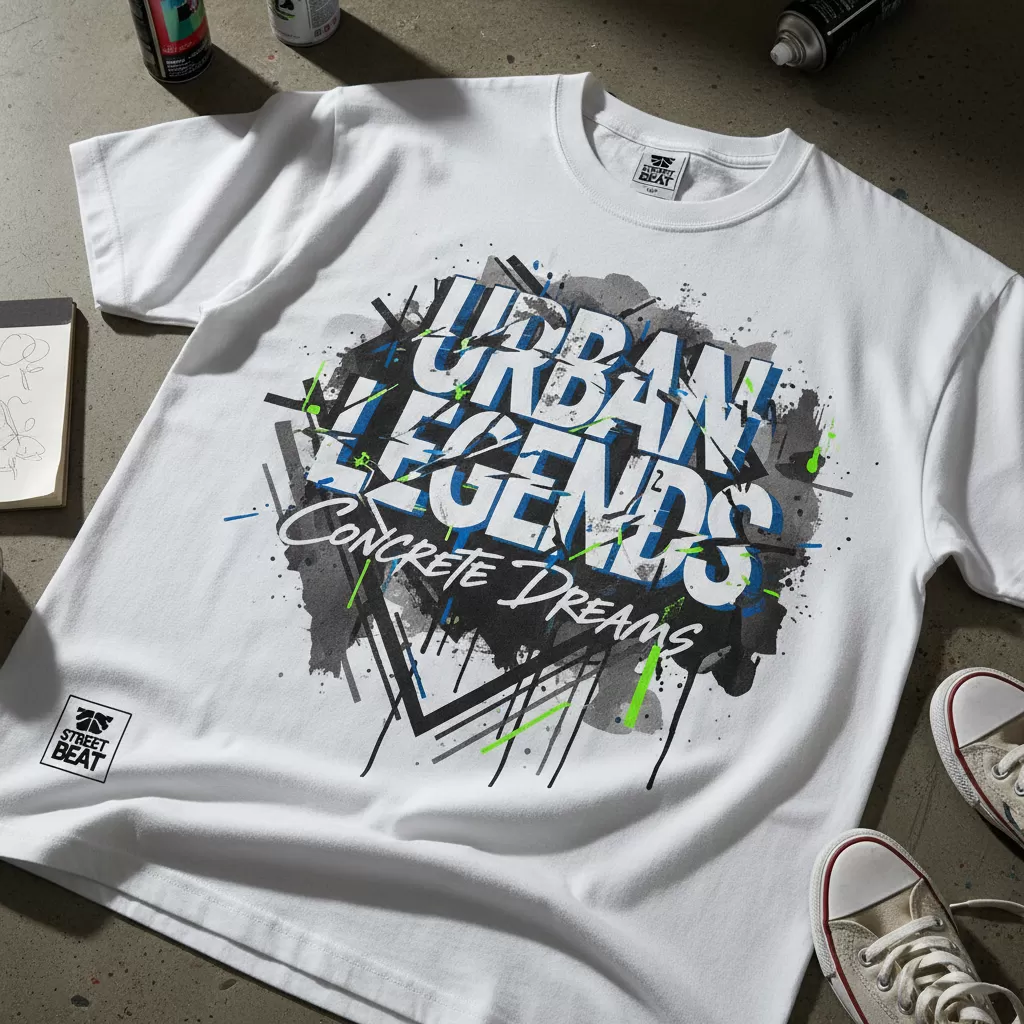 gemini_image_1770630660-1 Các mẫu áo thun in Typography hoặc Artwork mang lại vẻ ngoài hiện đại và đầy tính nghệ thuật